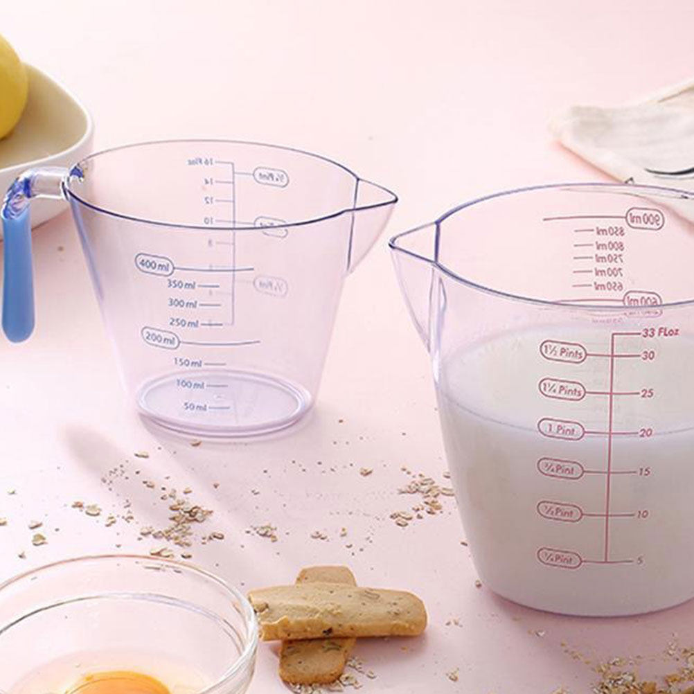 Home Cooking Reading - 3Pcs Lightweight Transparent Graduated Measuring Cup