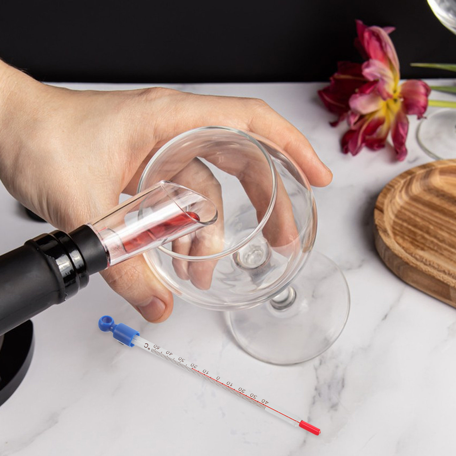 Glass Wine Thermometer Easy Re – Home Cooking Reading Bewertung und Preis
