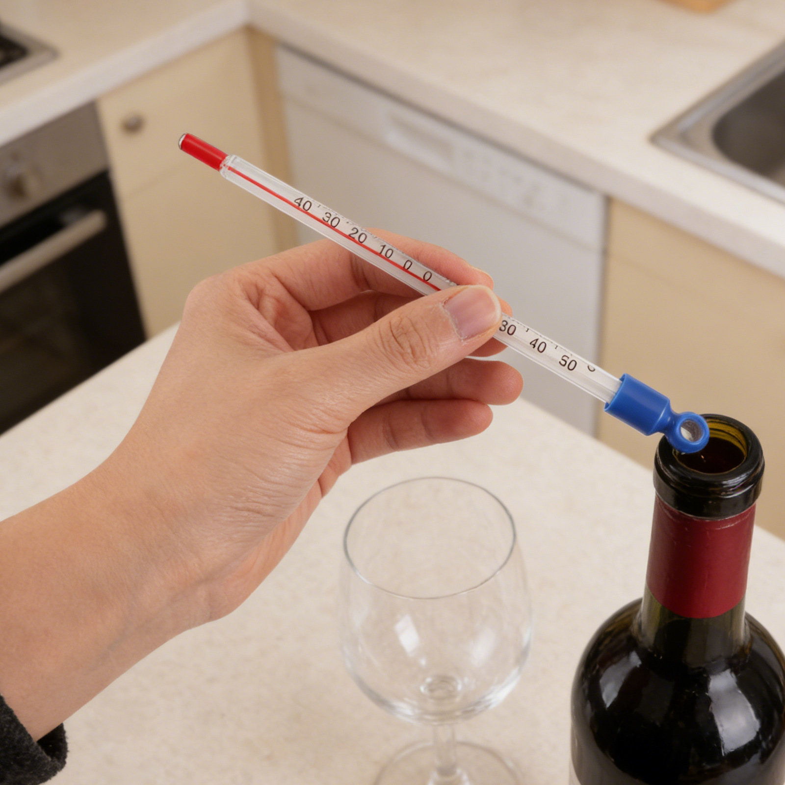 Glass Wine Thermometer Easy Re – Home Cooking Reading Bewertung und Preis
