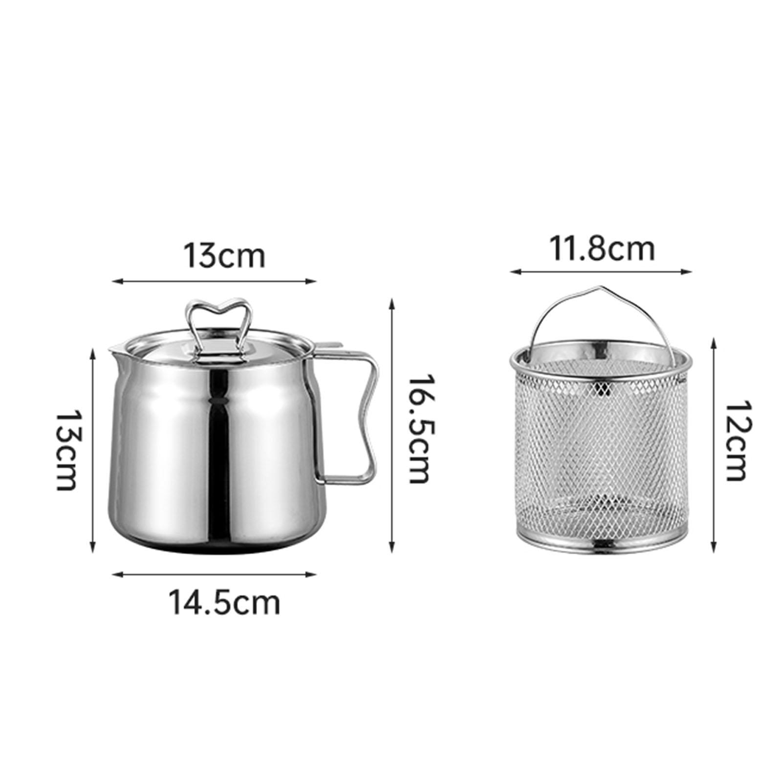 Deep Fryer Set Stainless Oil F – Home Cooking Oil Filter Bewertung und Preis