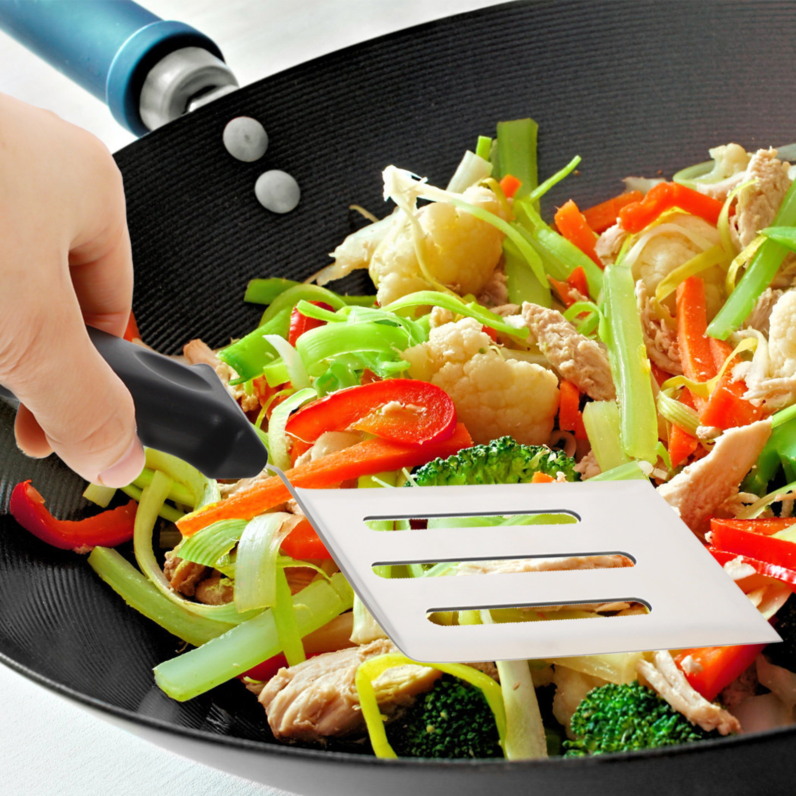 Metal Cooking Spatula Stainles – Home Cooking Oil Filter Bewertung und Preis