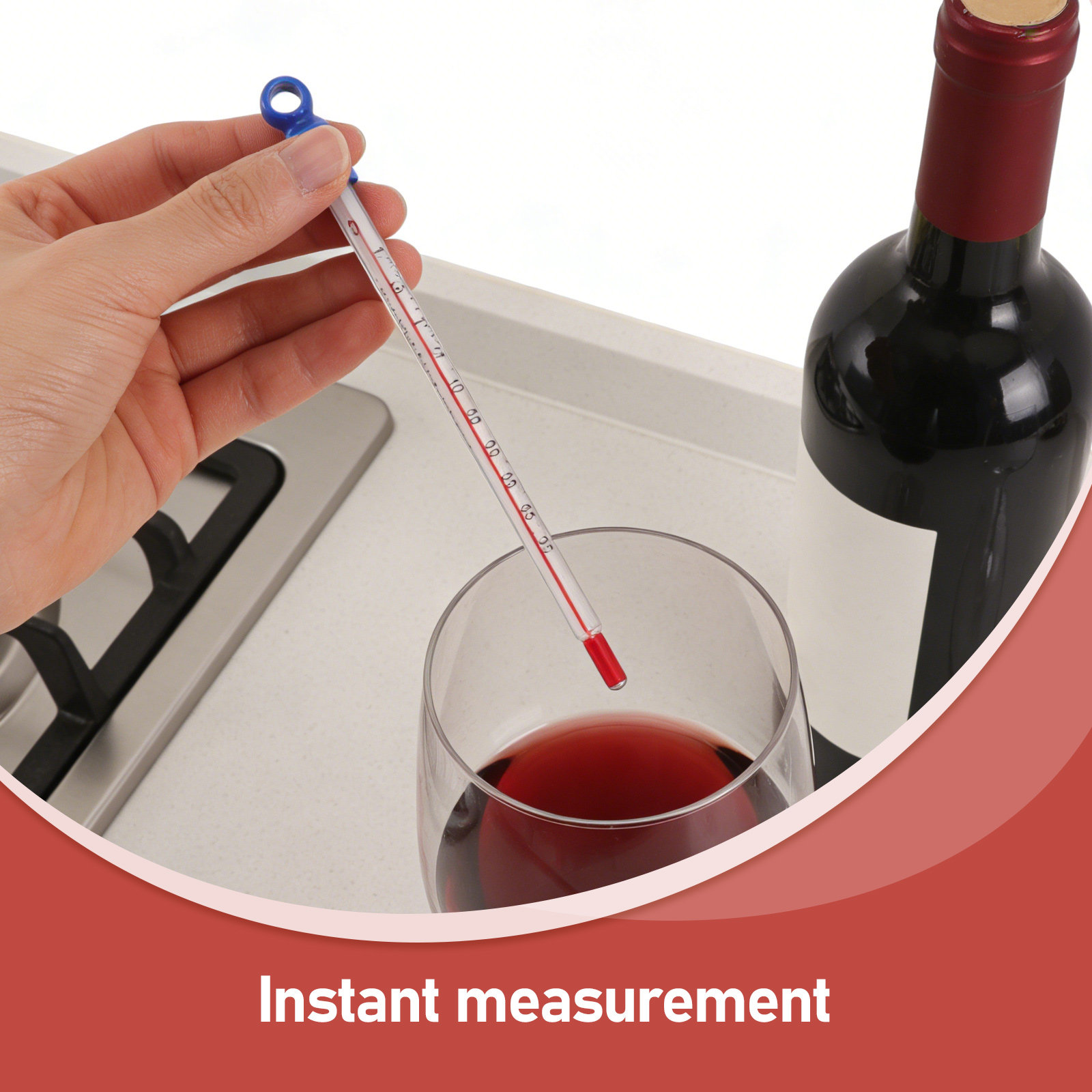 Glass Wine Thermometer Easy Re – Home Cooking Reading Bewertung und Preis